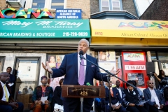 September 28, 2022: State Senators Anthony Williams,  Vincent Hughes and Sharif Street presented a $1.8 million mock check to the African Cultural Alliance of North America (ACANA.) The funding is made possible through the American Rescue Plan Act, and will support the creation of ACANA’s Africatown project.