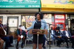 September 28, 2022: State Senators Anthony Williams,  Vincent Hughes and Sharif Street presented a $1.8 million mock check to the African Cultural Alliance of North America (ACANA.) The funding is made possible through the American Rescue Plan Act, and will support the creation of ACANA’s Africatown project.