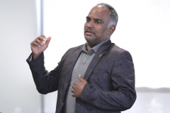 May 19, 2019: Senator Sharif Street attends one of the final stops of Lieutenant Governor John Fetterman’s listening tour on the legalization of marijuana in Philadelphia.