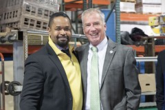 Diciembre 12, 2022: Senator Sharif Street joins Sen. Dillon and other local elected officials to announce a $1.25 million grant for the Caring for Friends to help fund a new 12,000-square-foot refrigerated storage facility.
