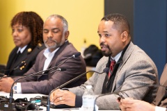 November 5, 2021: Sen. Street, in conjunction with the newly formed bicameral Crime Prevention Caucus and Philadelphia Sheriff Rochelle Bilal, held a Crime and Violence Prevention Summit at Esperanza University in North Philadelphia yesterday.  Testifiers included District Attorney Larry Krasner, Police Commissioner Danielle Outlaw, as well as representatives of community and student groups.