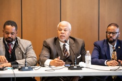 November 5, 2021: Sen. Street, in conjunction with the newly formed bicameral Crime Prevention Caucus and Philadelphia Sheriff Rochelle Bilal, held a Crime and Violence Prevention Summit at Esperanza University in North Philadelphia yesterday.  Testifiers included District Attorney Larry Krasner, Police Commissioner Danielle Outlaw, as well as representatives of community and student groups.