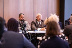 November 5, 2021: Sen. Street, in conjunction with the newly formed bicameral Crime Prevention Caucus and Philadelphia Sheriff Rochelle Bilal, held a Crime and Violence Prevention Summit at Esperanza University in North Philadelphia yesterday.  Testifiers included District Attorney Larry Krasner, Police Commissioner Danielle Outlaw, as well as representatives of community and student groups.