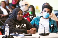 November 5, 2021: Sen. Street, in conjunction with the newly formed bicameral Crime Prevention Caucus and Philadelphia Sheriff Rochelle Bilal, held a Crime and Violence Prevention Summit at Esperanza University in North Philadelphia yesterday.  Testifiers included District Attorney Larry Krasner, Police Commissioner Danielle Outlaw, as well as representatives of community and student groups.