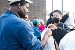 April 2, 2022: Senator Sharif Street joined Loree Jones of Philabundance to kick off the 30-day food drive which marks the beginning of Ramadan.