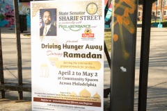 April 2, 2022: Senator Sharif Street joined Loree Jones of Philabundance to kick off the 30-day food drive which marks the beginning of Ramadan.