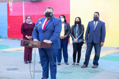 April 13, 2021: Sen. Street, along with Mayor Jim Kenney and other Philadelphia officials, held a news conference in North Philadelphia  today to announce 30 days of food distribution that will deliver 6,000 meals to local residents during the holy month of Ramadan. The program is a partnership between Street and Philabundance, the city’s leading hunger prevention organization.