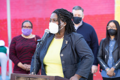 April 13, 2021: Sen. Street, along with Mayor Jim Kenney and other Philadelphia officials, held a news conference in North Philadelphia  today to announce 30 days of food distribution that will deliver 6,000 meals to local residents during the holy month of Ramadan. The program is a partnership between Street and Philabundance, the city’s leading hunger prevention organization.