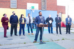 April 13, 2021: Sen. Street, along with Mayor Jim Kenney and other Philadelphia officials, held a news conference in North Philadelphia  today to announce 30 days of food distribution that will deliver 6,000 meals to local residents during the holy month of Ramadan. The program is a partnership between Street and Philabundance, the city’s leading hunger prevention organization.