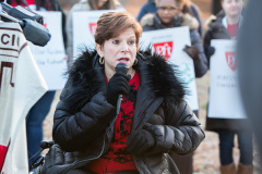 January 8, 2020: Senate Democrats stood at sunrise today with House colleagues, parents, teachers and city officials outside Carnell Elementary School to decry the continued contamination of Philadelphia schools and demand at least $170 million from the state’s Rainy Day Fund to remediate toxic schools. Carnell has been closed since mid-December due to asbestos contamination.