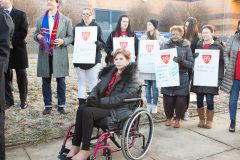 January 8, 2020: Senate Democrats stood at sunrise today with House colleagues, parents, teachers and city officials outside Carnell Elementary School to decry the continued contamination of Philadelphia schools and demand at least $170 million from the state’s Rainy Day Fund to remediate toxic schools. Carnell has been closed since mid-December due to asbestos contamination.