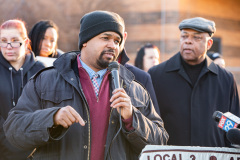 Enero 8, 2020: Senate Democrats stood at sunrise today with House colleagues, parents, teachers and city officials outside Carnell Elementary School to decry the continued contamination of Philadelphia schools and demand at least $170 million from the state’s Rainy Day Fund to remediate toxic schools. Carnell has been closed since mid-Diciembre due to asbestos contamination.