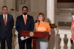 June 5, 2019: Senator Street joins fellow members of the Pennsylvania Senate Democratic Caucus to outline various policy on gun reform in the commonwealth in an effort to provide substantive reform that addresses the proliferation of firearms as well as those effects at a state level.
