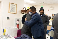 December 14, 2021: Hours after bullets tore through windows and furniture of his Germantown Avenue District Office and the neighboring Philadelphia Chapter of the NAACP, Sen. Street held a news conference at NAACP office last night to discuss gun violence and the need for further investment in prevention programs.