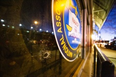 December 14, 2021: Hours after bullets tore through windows and furniture of his Germantown Avenue District Office and the neighboring Philadelphia Chapter of the NAACP, Sen. Street held a news conference at NAACP office last night to discuss gun violence and the need for further investment in prevention programs.