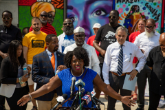 July 6, 2021: Sen. Street & Family gather with law enforcement and advocates to speak on this tragedy and the investigation.