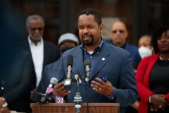 May 16, 2022: Sen. Street joins collogues to announce $13.8 Million in Health Equity Funding. They presented a $2.8 million check to the Pennsylvania School-Based Health Alliance for behavioral health services in school-based health centers and a $1 million check to the Black Doctors Consortium for health programs assistance and continued growth.