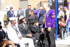 October 2, 2021: Sen. Street hosted a ceremony to unveil a new state historical marker and a street renaming to honor Dr. Oscar James Cooper who cofounded the Omega Psi Phi fraternity at Howard University.  The 101-year old fraternity was the first founded at a historically black college and Dr. Cooper went on to serve as a physician for 50 years at the North Philadelphia site.