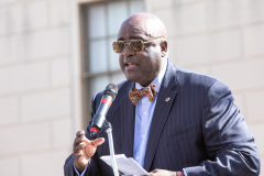 October 2, 2021: Sen. Street hosted a ceremony to unveil a new state historical marker and a street renaming to honor Dr. Oscar James Cooper who cofounded the Omega Psi Phi fraternity at Howard University.  The 101-year old fraternity was the first founded at a historically black college and Dr. Cooper went on to serve as a physician for 50 years at the North Philadelphia site.