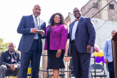 October 2, 2021: Sen. Street hosted a ceremony to unveil a new state historical marker and a street renaming to honor Dr. Oscar James Cooper who cofounded the Omega Psi Phi fraternity at Howard University.  The 101-year old fraternity was the first founded at a historically black college and Dr. Cooper went on to serve as a physician for 50 years at the North Philadelphia site.