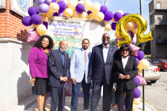 Octubre 2, 2021: Sen. Street hosted a ceremony to unveil a new state historical marker and a street renaming to honor Dr. Oscar James Cooper who cofounded the Omega Psi Phi fraternity at Howard University.  The 101-year old fraternity was the first founded at a historically black college and Dr. Cooper went on to serve as a physician for 50 years at the North Philadelphia site.
