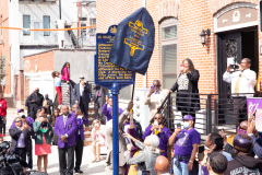 October 2, 2021: Sen. Street hosted a ceremony to unveil a new state historical marker and a street renaming to honor Dr. Oscar James Cooper who cofounded the Omega Psi Phi fraternity at Howard University.  The 101-year old fraternity was the first founded at a historically black college and Dr. Cooper went on to serve as a physician for 50 years at the North Philadelphia site.