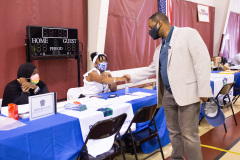 September 10, 2021: Sen. Street visited Philadelphia’s Multi-Agency Resource Center, a partnership of the city, state and local agencies, including the Salvation Army and the Red Cross, to provide help for residents affected by historic flooding in the aftermath of Hurricane Ida.