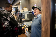 December 5, 2019:  Senator Street take a tour of McDonald's .