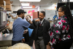 December 5, 2019:  Senator Street take a tour of McDonald's .