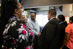 December 5, 2019:  Senator Street take a tour of McDonald's .