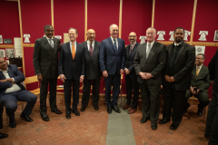 20 de enero de 2020: El senador Sharif Street asiste a la ceremonia nacional de repique de campanas del Día de MLK y al 37.º almuerzo anual benéfico y de entrega de premios.