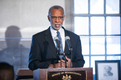 December 2, 2019 – Senator Sharif Street (D-Philadelphia) joined Senator Art Haywood (D-Montgomery/Philadelphia) and local elected officials for a dual event focused on economic justice: Senator Haywood announced the People’s Budget and the completion of the Poverty Report at the Johnson House Historic Site in Germantown.