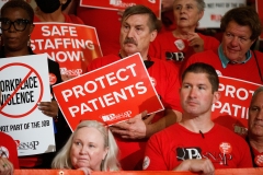 June 14, 2022: Senator Sharif Street joins nurses across Pennsylvania at a Safe Staffing Rally in Harrisburg.