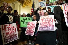 October 23, 2019: : Senator Street participates in End Death By Incarceration Rally in the Capitol Rotunda.