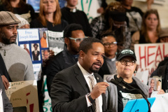 October 23, 2019: : Senator Street participates in End Death By Incarceration Rally in the Capitol Rotunda.