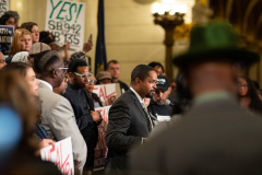 October 23, 2019: : Senator Street participates in End Death By Incarceration Rally in the Capitol Rotunda.