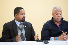 December 9, 2019: Sens. Sharif Street and Anthony Williams were joined by Law and Justice Committee Chair Sen. Pat Stefano in Philadelphia  for a tour of nuisance liquor establishments known as “Stop n Go” stores, which flout restaurant liquor regulations to serve shots of liquor to adults and bags of candy to children side by side.