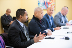 December 9, 2019: Sens. Sharif Street and Anthony Williams were joined by Law and Justice Committee Chair Sen. Pat Stefano in Philadelphia  for a tour of nuisance liquor establishments known as “Stop n Go” stores, which flout restaurant liquor regulations to serve shots of liquor to adults and bags of candy to children side by side.