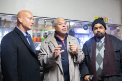 December 9, 2019: Sens. Sharif Street and Anthony Williams were joined by Law and Justice Committee Chair Sen. Pat Stefano in Philadelphia  for a tour of nuisance liquor establishments known as “Stop n Go” stores, which flout restaurant liquor regulations to serve shots of liquor to adults and bags of candy to children side by side.