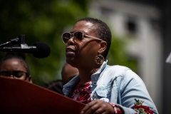 May 8, 2023: Senator Sharif Street hosts a Student March for Gun Safety in Harrisburg. The Forget Me Knot program is based out of Philadelphia and provides job training, mentorship, and educational resources for at-risk youth impacted by things like poverty and abuse.