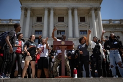 May 8, 2023: Senator Sharif Street hosts a Student March for Gun Safety in Harrisburg. The Forget Me Knot program is based out of Philadelphia and provides job training, mentorship, and educational resources for at-risk youth impacted by things like poverty and abuse.