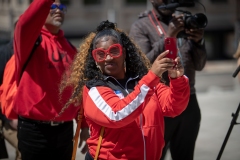 May 8, 2023: Senator Sharif Street hosts a Student March for Gun Safety in Harrisburg. The Forget Me Knot program is based out of Philadelphia and provides job training, mentorship, and educational resources for at-risk youth impacted by things like poverty and abuse.