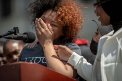 May 8, 2023: Senator Sharif Street hosts a Student March for Gun Safety in Harrisburg. The Forget Me Knot program is based out of Philadelphia and provides job training, mentorship, and educational resources for at-risk youth impacted by things like poverty and abuse.