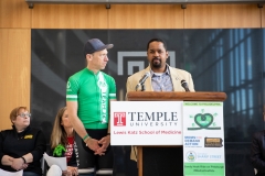 April 27, 2019: Senator Sharif Street welcomes the Team 26 Sandy Hook Riders to Philadelphia. Team 26 rides to Pittsburgh uniting Newtown with Squirrel Hill in order to reduce Gun Violence.