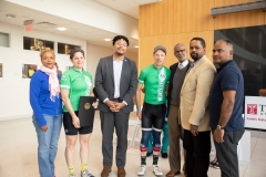 April 27, 2019: Senator Sharif Street welcomes the Team 26 Sandy Hook Riders to Philadelphia. Team 26 rides to Pittsburgh uniting Newtown with Squirrel Hill in order to reduce Gun Violence.