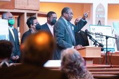 April 14, 2022: Sen. Street presented a $500,000 state grant to the Called to Serve CDC at Zion Baptist Church to fund renovations and development of the Rev. Leon H. Sullivan Community Center.