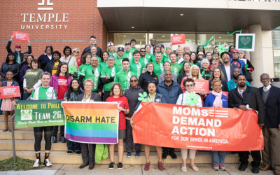 Moms Demand Action and CeaseFire PA Join Senator Street to Welcome Team 26 to Philadelphia