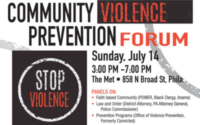 Sen. Sharif Street and Philadelphia Legislators to Host Violence Prevention Forum