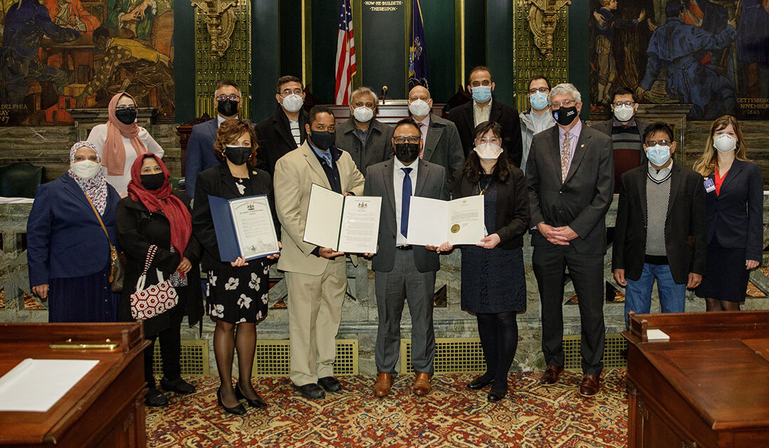 Senators Sharif Street and Tim Kearney Honor Muslim Aid Initiative’s COVID Response on Senate Floor